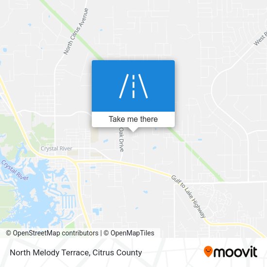 North Melody Terrace map