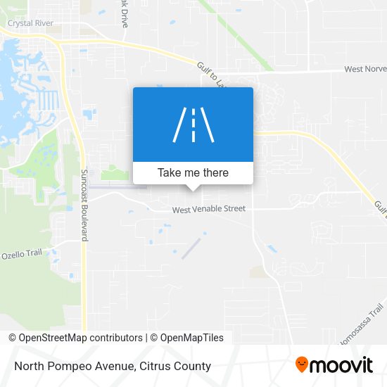 North Pompeo Avenue map
