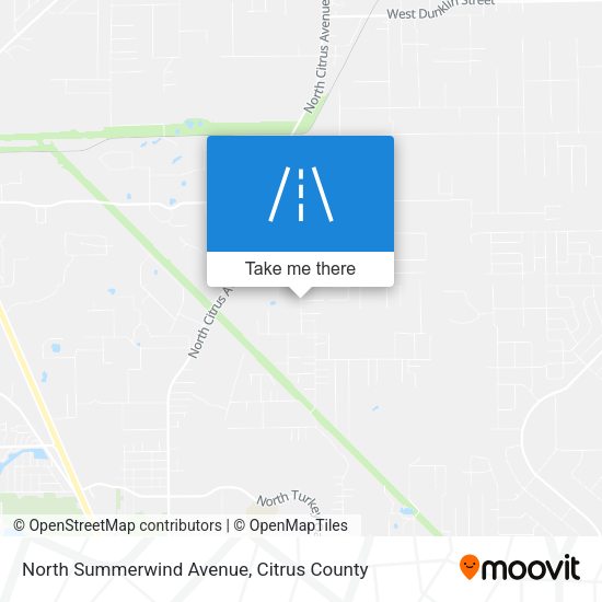 Mapa de North Summerwind Avenue