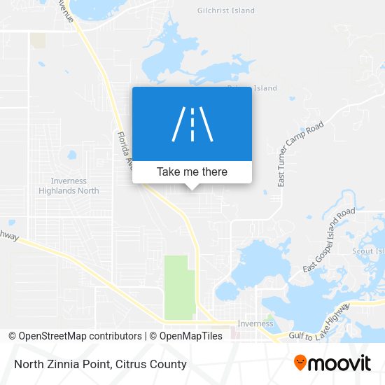 North Zinnia Point map