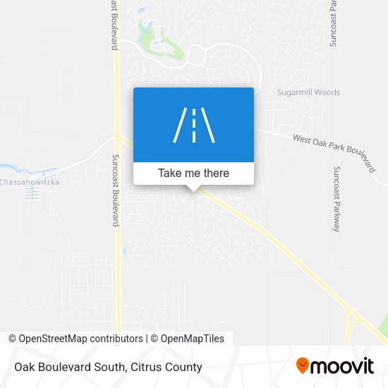 Mapa de Oak Boulevard South