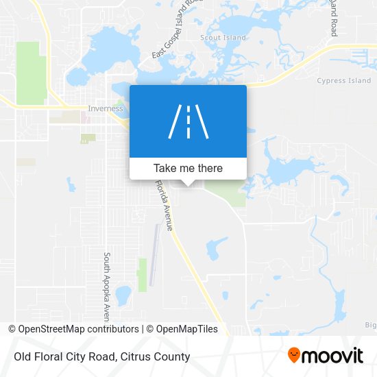 Old Floral City Road map