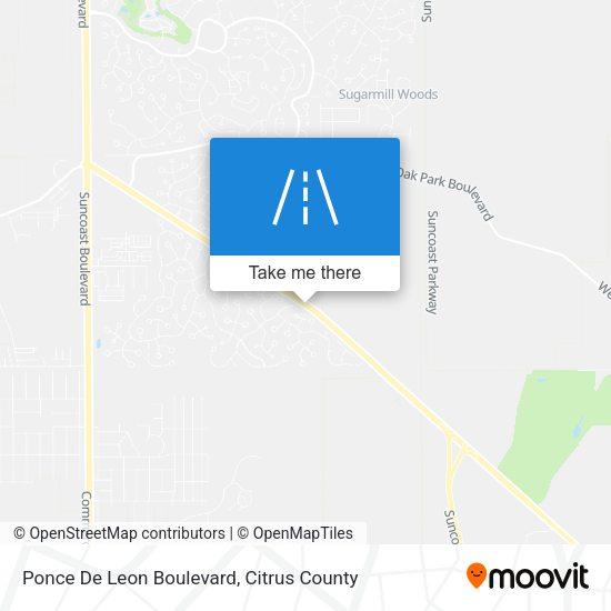 Ponce De Leon Boulevard map