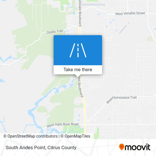 South Andes Point map