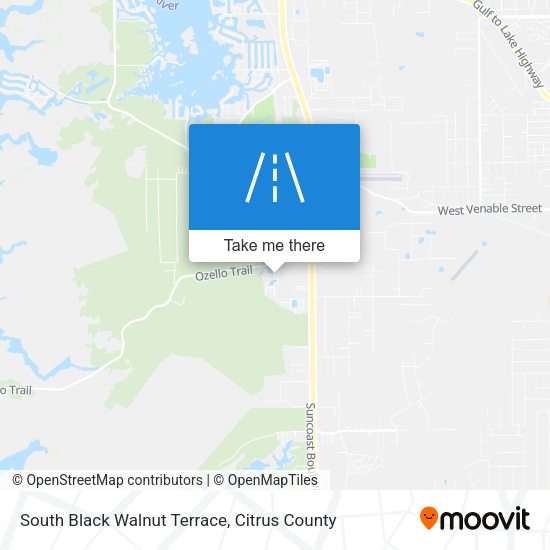 South Black Walnut Terrace map