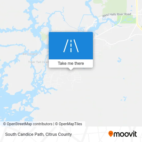 South Candice Path map