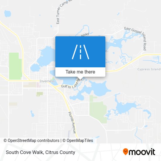 South Cove Walk map