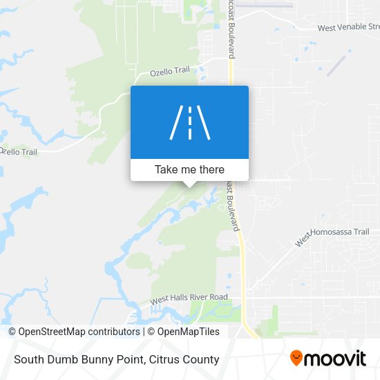 Mapa de South Dumb Bunny Point