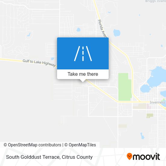 South Golddust Terrace map