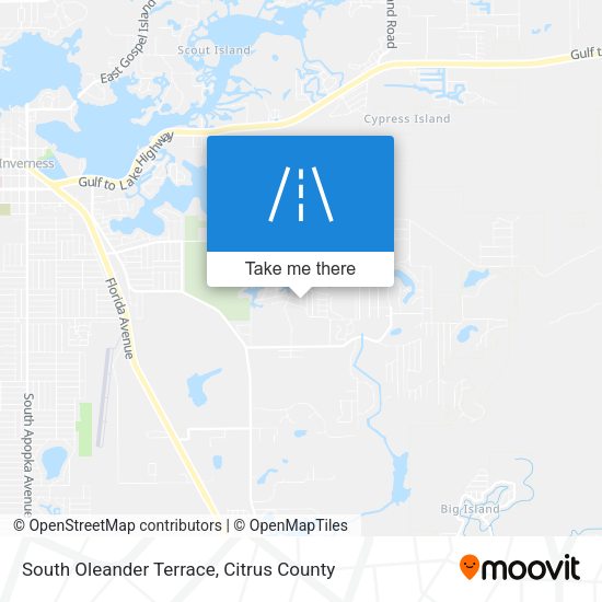 South Oleander Terrace map