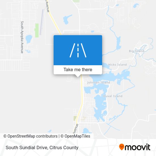 South Sundial Drive map