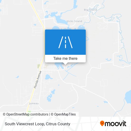 South Viewcrest Loop map