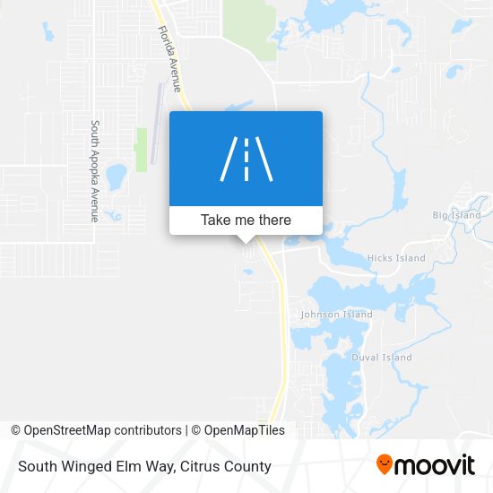 South Winged Elm Way map