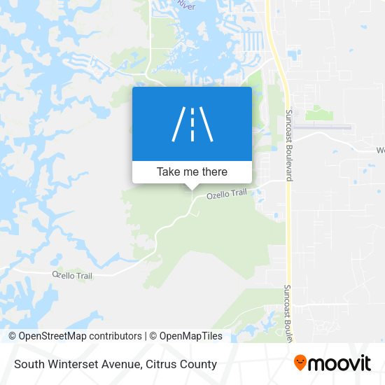 South Winterset Avenue map