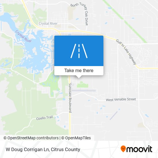 W Doug Corrigan Ln map