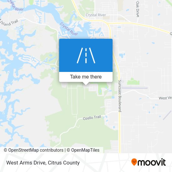 West Arms Drive map