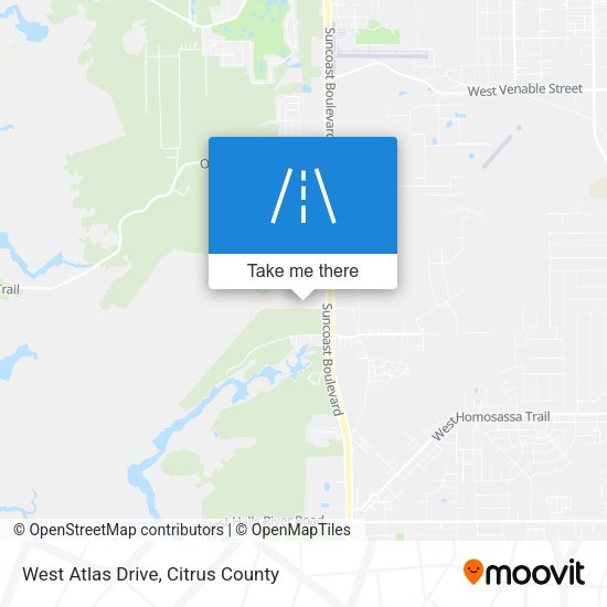 West Atlas Drive map