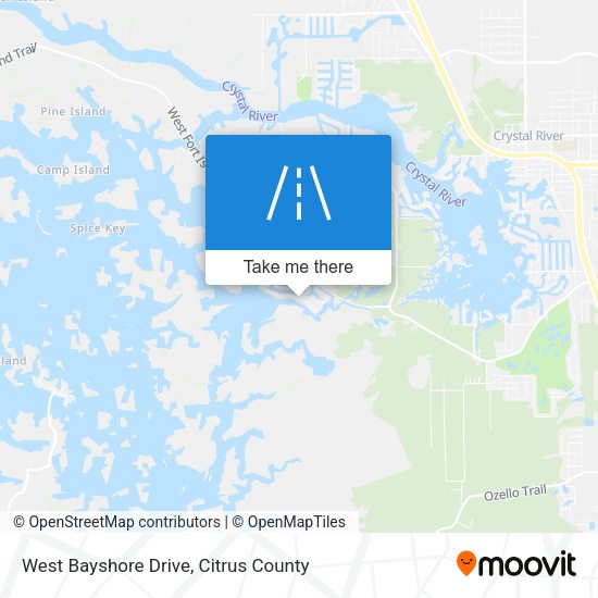 West Bayshore Drive map