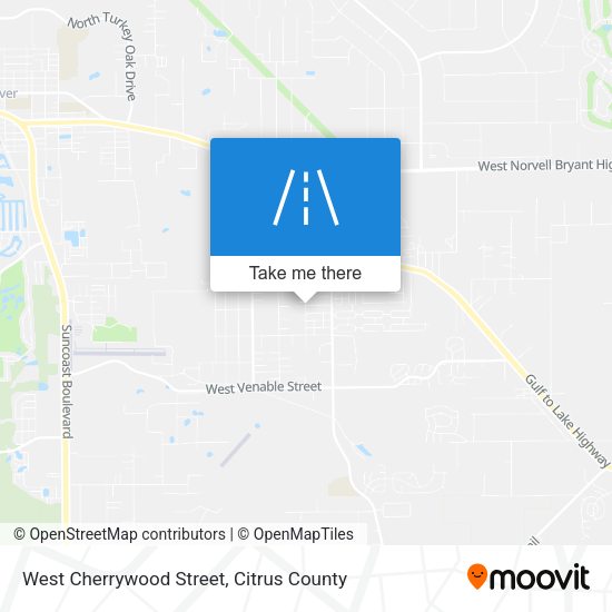 West Cherrywood Street map