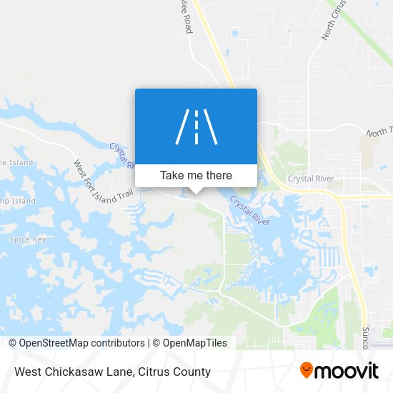 Mapa de West Chickasaw Lane