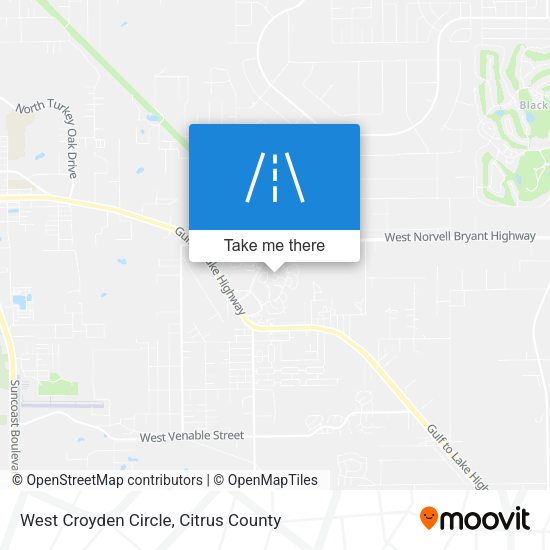 West Croyden Circle map