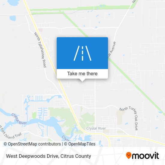 West Deepwoods Drive map