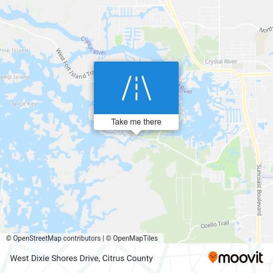 Mapa de West Dixie Shores Drive