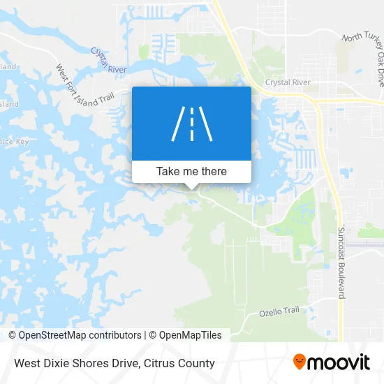 West Dixie Shores Drive map