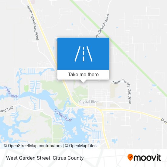 West Garden Street map