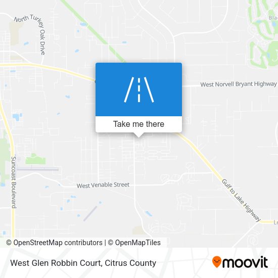 West Glen Robbin Court map