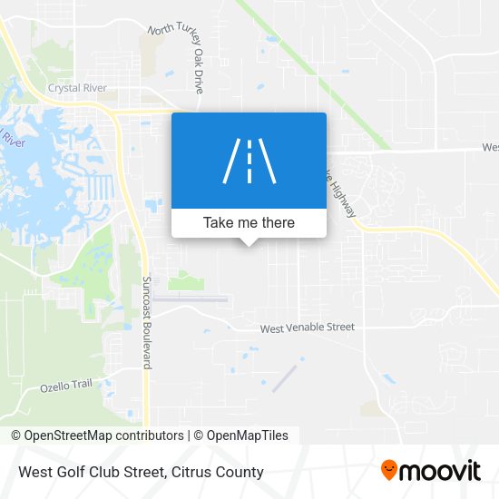 West Golf Club Street map