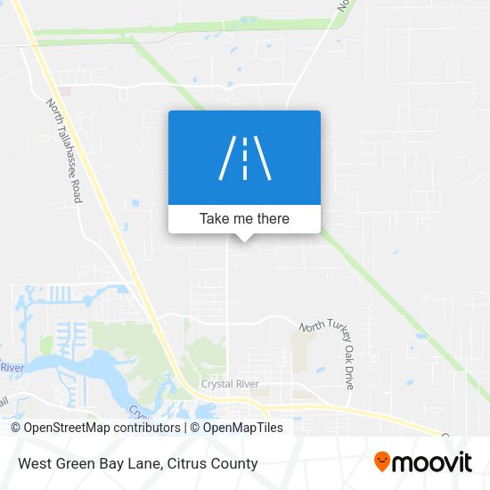 West Green Bay Lane map