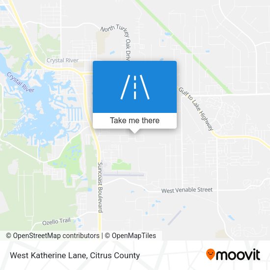 West Katherine Lane map