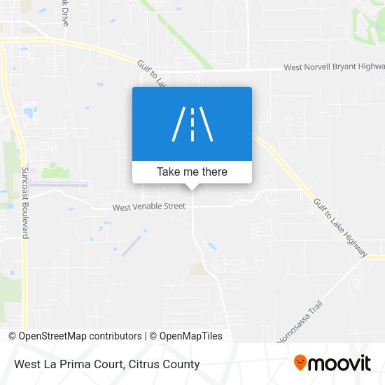 West La Prima Court map