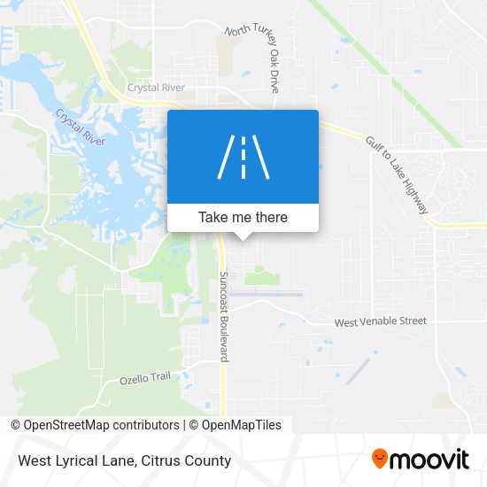 Mapa de West Lyrical Lane