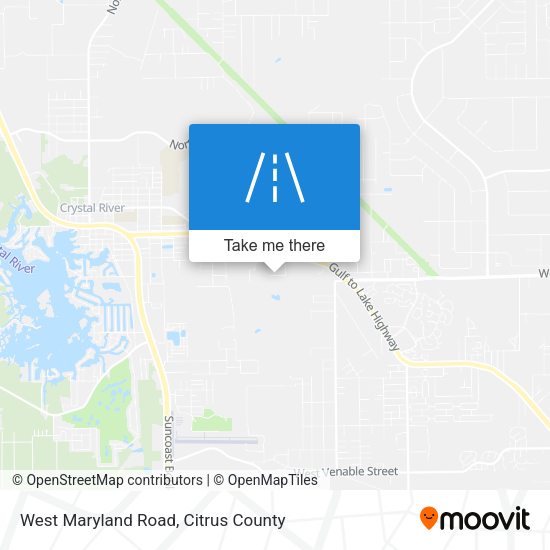 West Maryland Road map