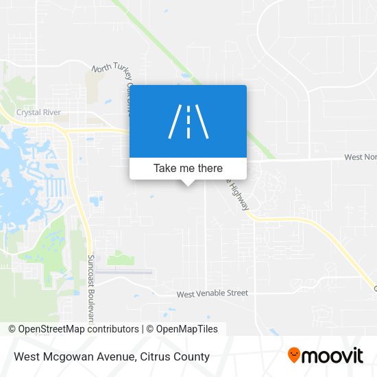 West Mcgowan Avenue map