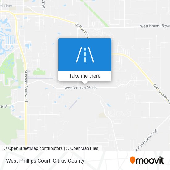 Mapa de West Phillips Court