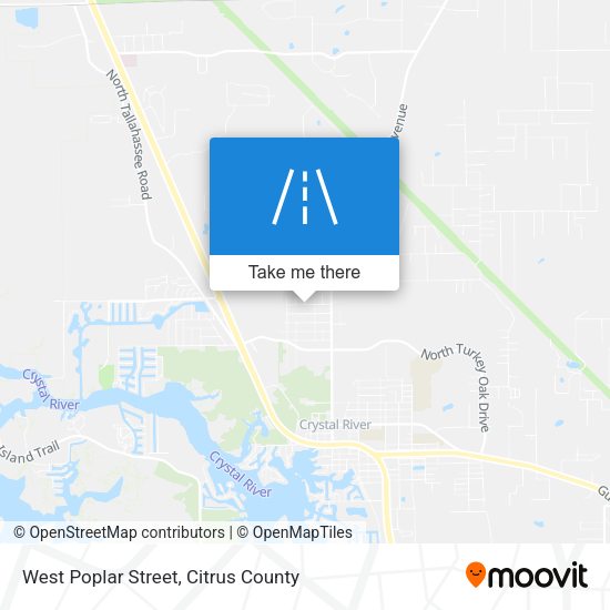 West Poplar Street map