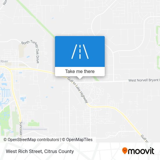 West Rich Street map