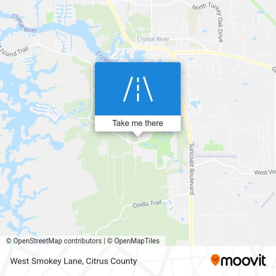 West Smokey Lane map