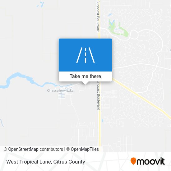 West Tropical Lane map