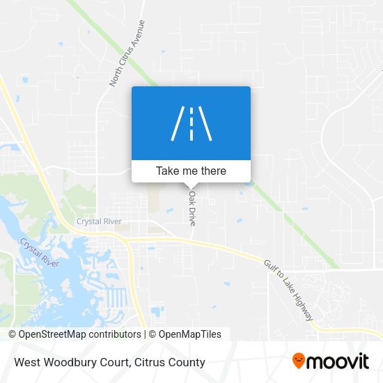 West Woodbury Court map