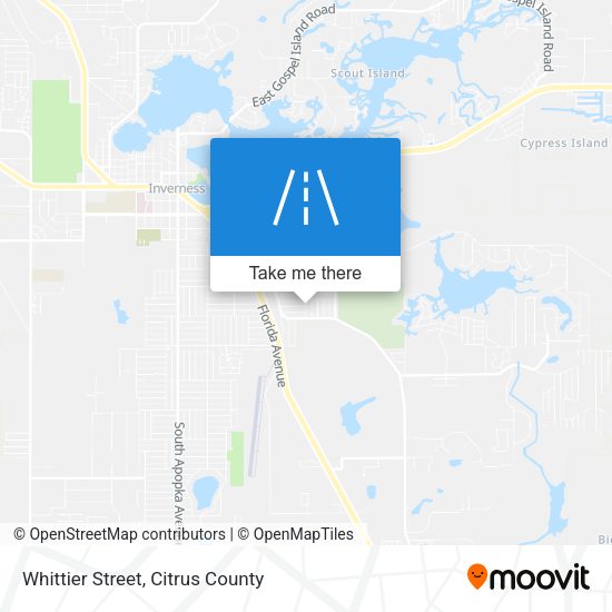 Whittier Street map