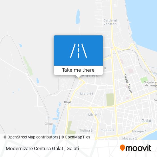 Modernizare Centura Galati map