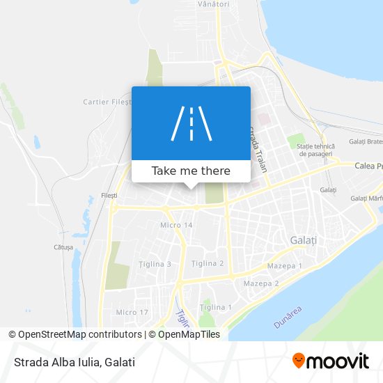 Strada Alba Iulia map