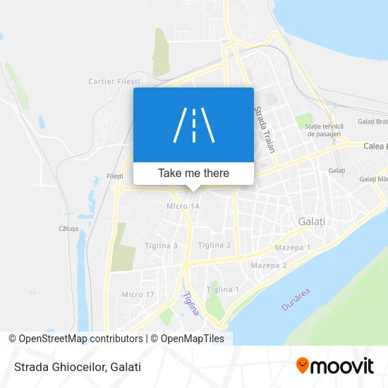 Strada Ghioceilor map