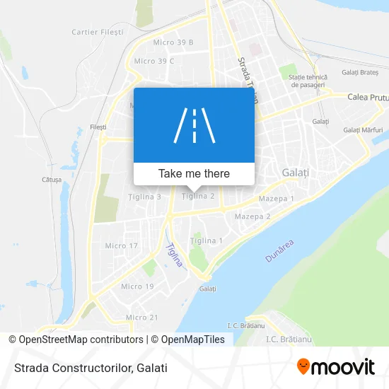 Strada Constructorilor map