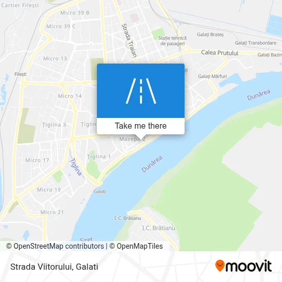 Strada Viitorului map