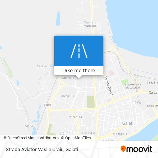 Strada Aviator Vasile Craiu map